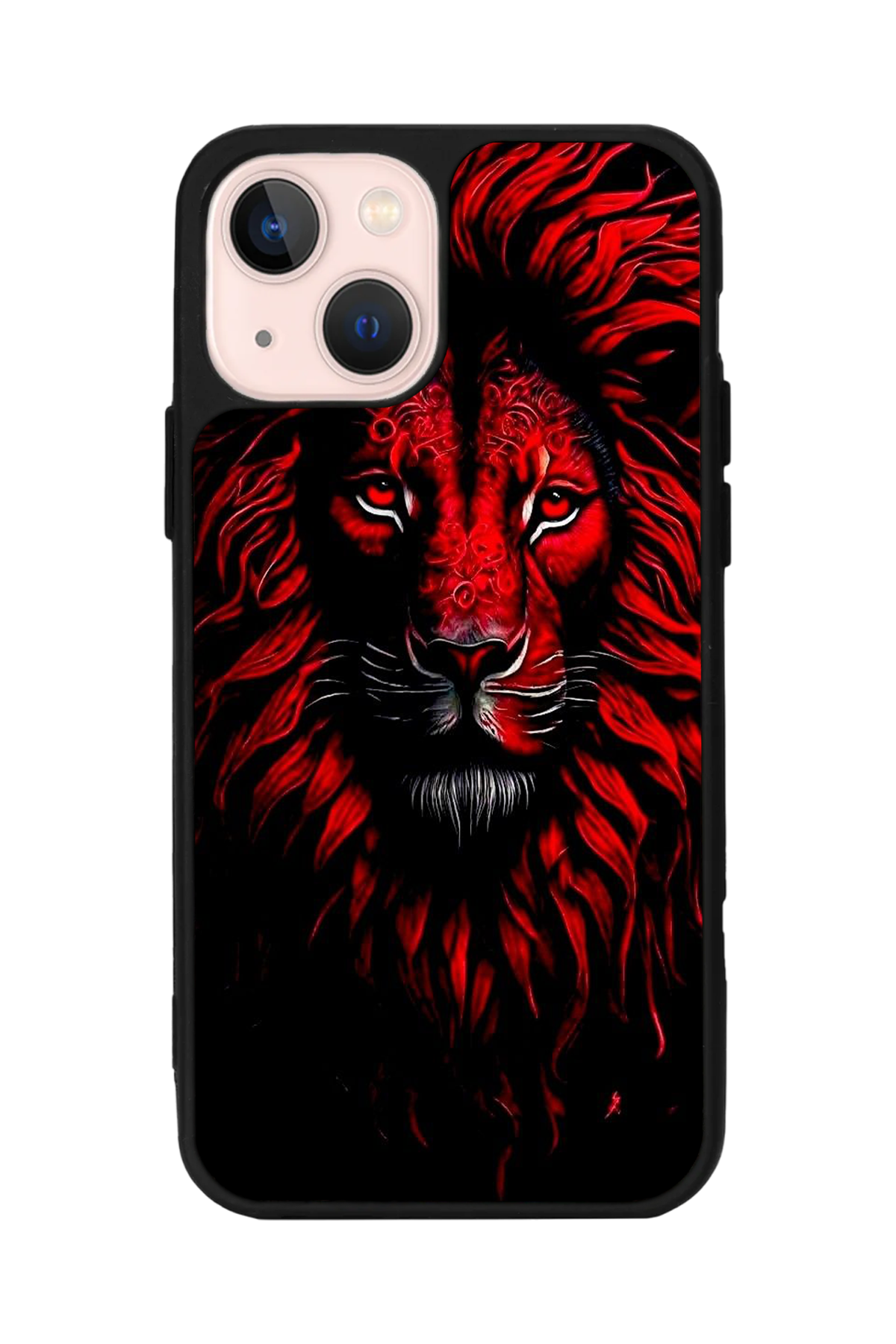 iPhone 15 Uyumlu Aslan Tasarımlı Glossy Premium Kılıf