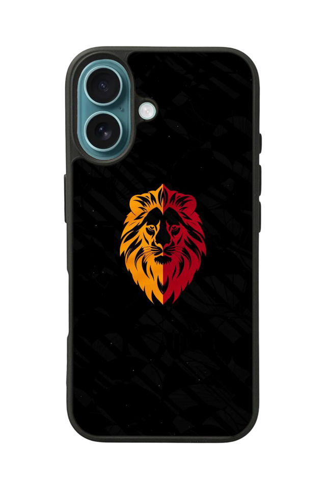 iPhone 16 Plus Uyumlu Aslan Tasarımlı Glossy Premium Kılıf