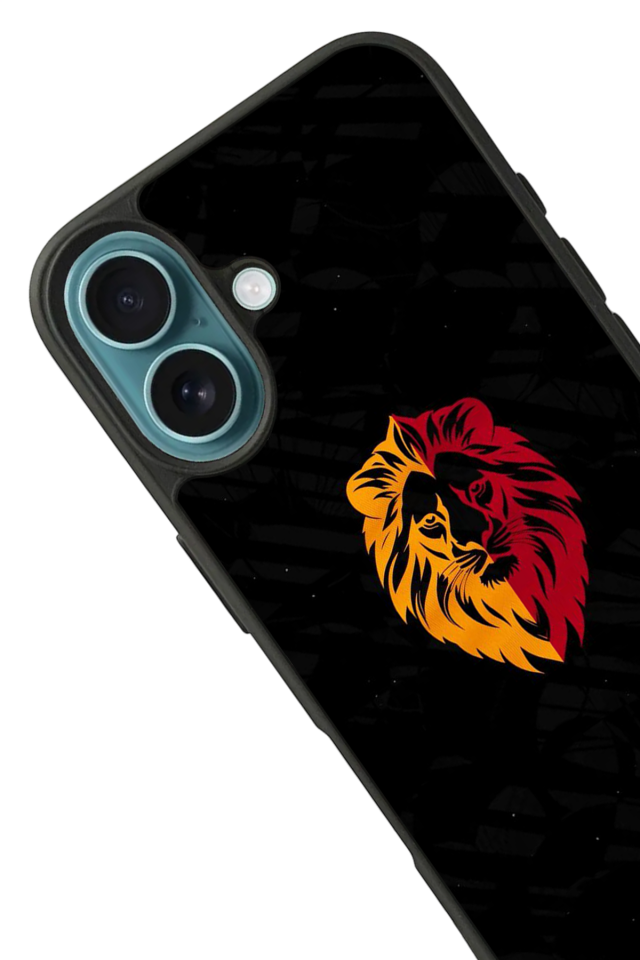 iPhone 16 Plus Uyumlu Aslan Tasarımlı Glossy Premium Kılıf
