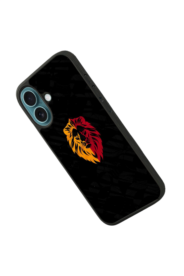 iPhone 16 Plus Uyumlu Aslan Tasarımlı Glossy Premium Kılıf