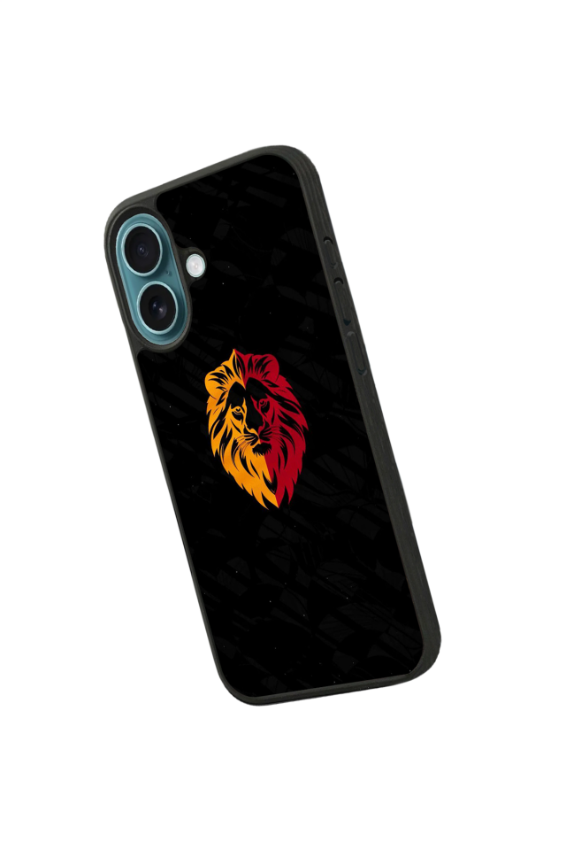 iPhone 16 Plus Uyumlu Aslan Tasarımlı Glossy Premium Kılıf