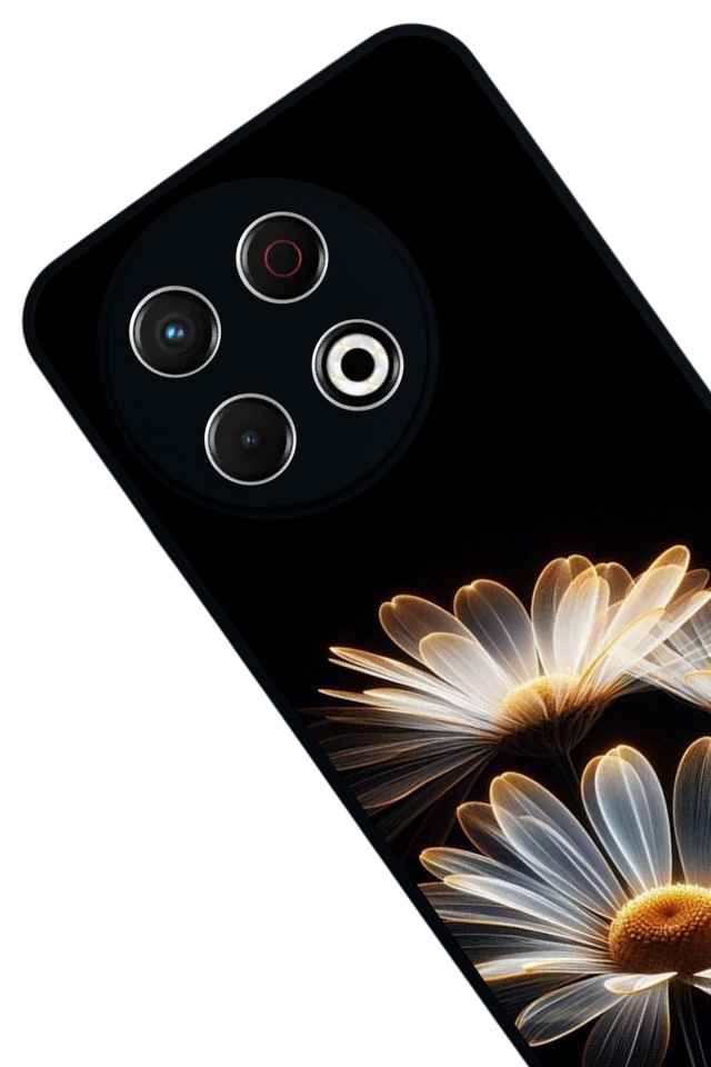 Tecno Spark 30 Pro Uyumlu Cicek Tasarımlı Glossy Premium Kılıf