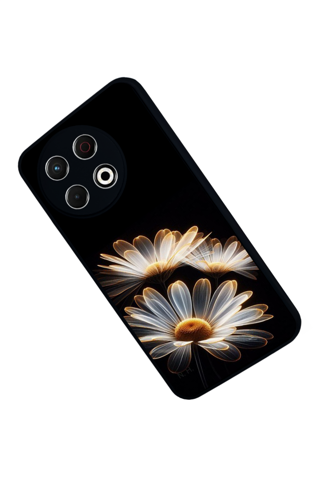 Tecno Spark 30 Pro Uyumlu Cicek Tasarımlı Glossy Premium Kılıf