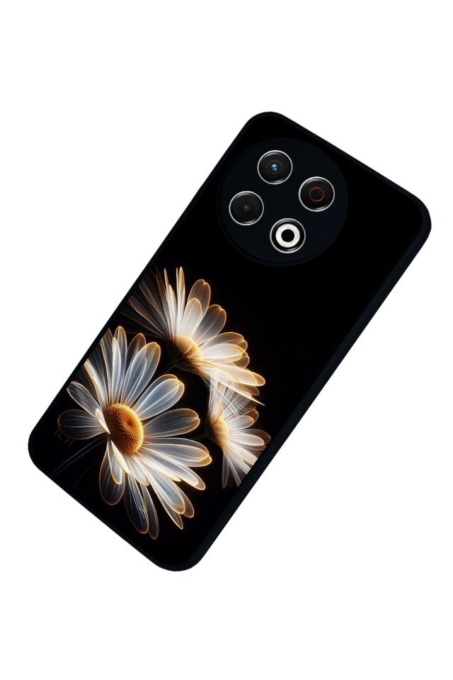 Tecno Spark 30 Pro Uyumlu Cicek Tasarımlı Glossy Premium Kılıf