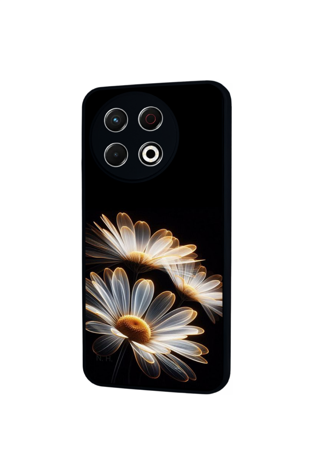 Tecno Spark 30 Pro Uyumlu Cicek Tasarımlı Glossy Premium Kılıf