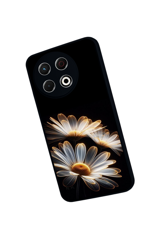 Tecno Spark 30 Pro Uyumlu Cicek Tasarımlı Glossy Premium Kılıf