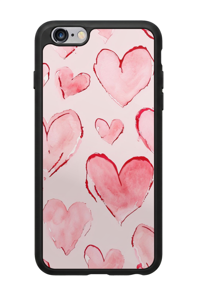 iPhone 6 Plus Uyumlu Kalp Love Tasarımlı Glossy Premium Kılıf
