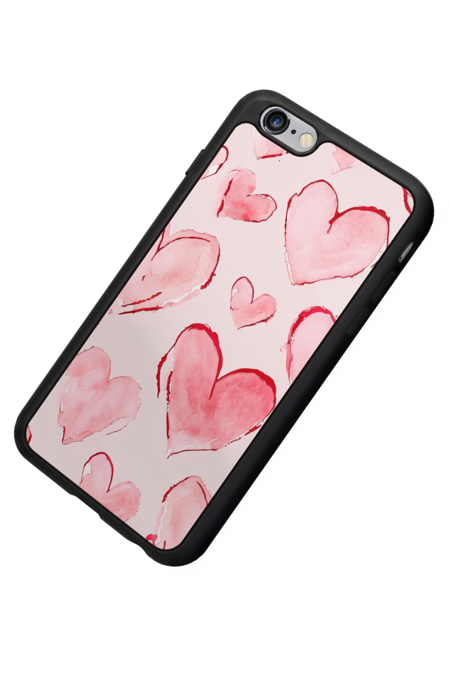 iPhone 6 Plus Uyumlu Kalp Love Tasarımlı Glossy Premium Kılıf