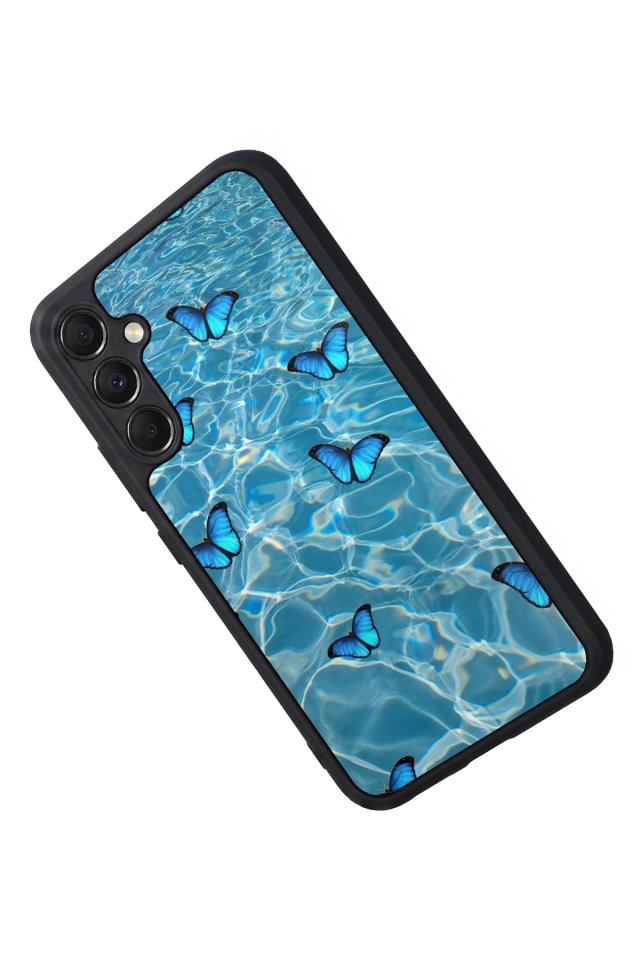 Samsung Galaxy M34 Uyumlu Kelebek Tasarımlı Glossy Premium Kılıf