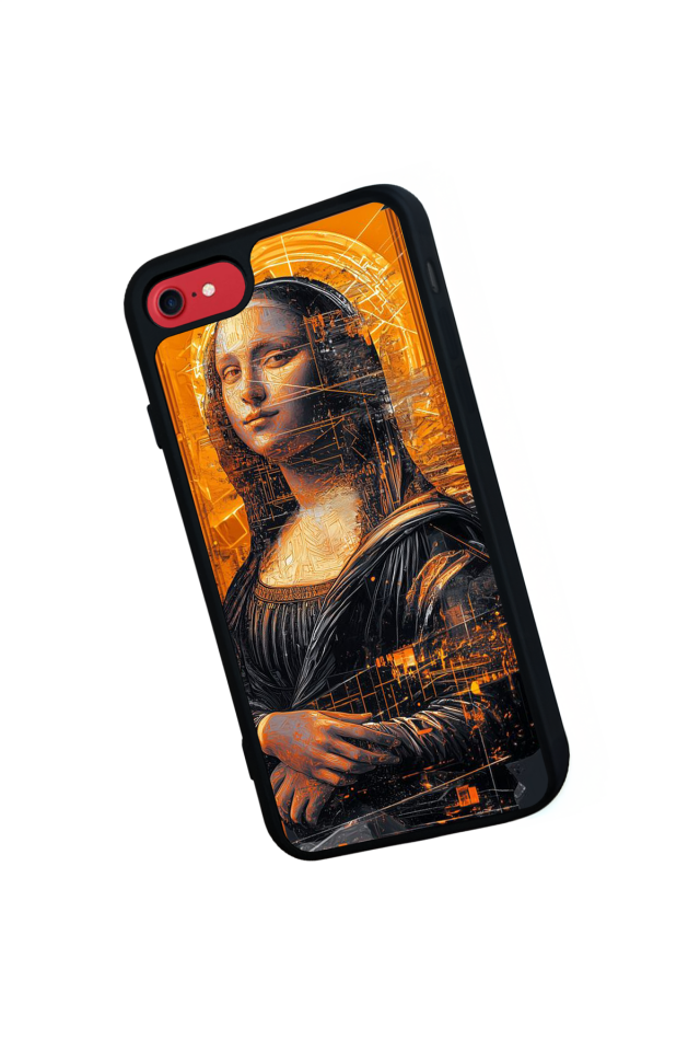 iPhone 8 Uyumlu Monalisa Tasarımlı Glossy Premium Kılıf