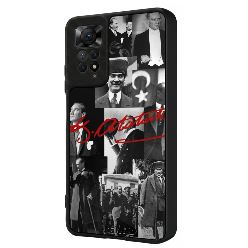 Xiaomi Redmi Note 12 Pro Uyumlu Mustafa Kemal Ataturk Tasarımlı Glossy Premium Kılıf