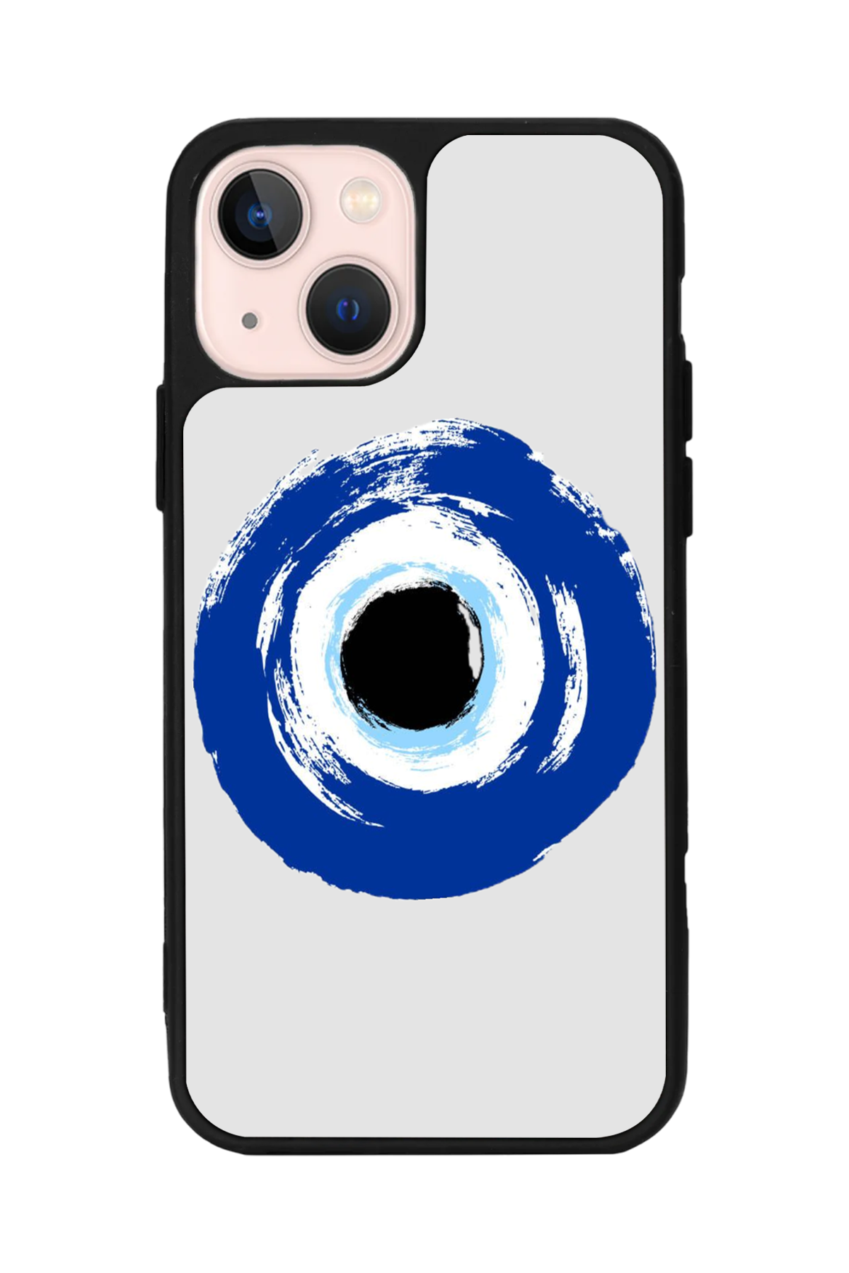 iPhone 14 Plus Uyumlu Nazar Tasarımlı Glossy Premium Kılıf