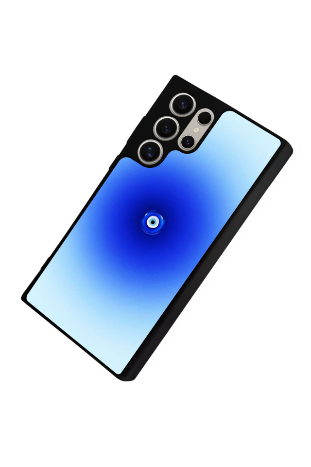 Samsung Galaxy S22 Ultra Uyumlu Nazar Tasarımlı Glossy Premium Kılıf