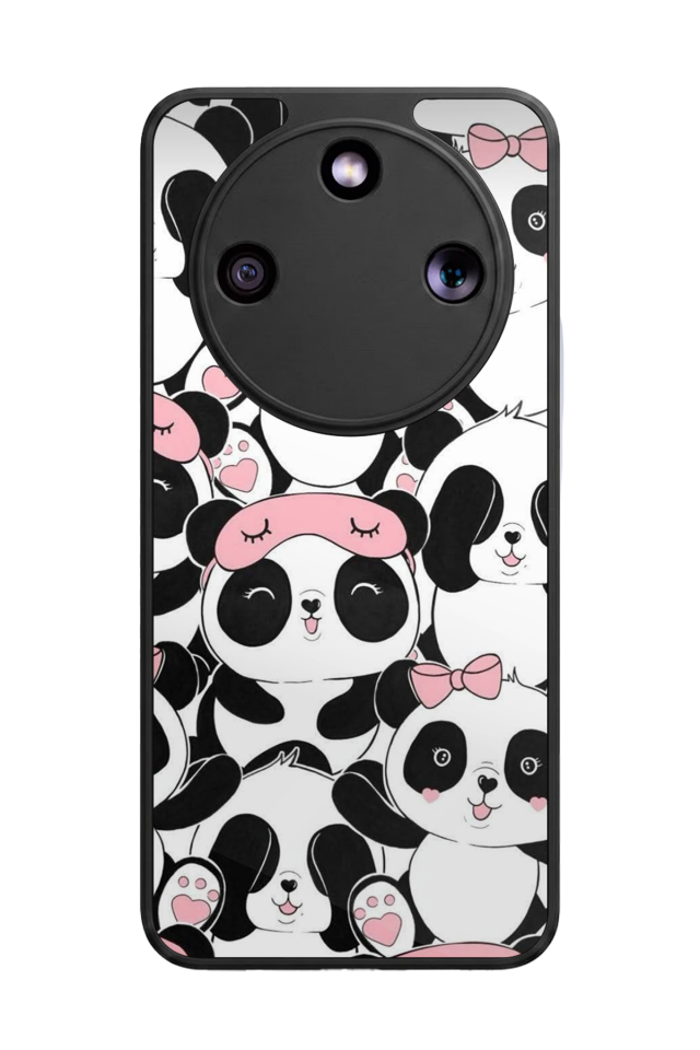 Honor Magic 8 Lite Uyumlu Panda Tasarımlı Glossy Premium Kılıf