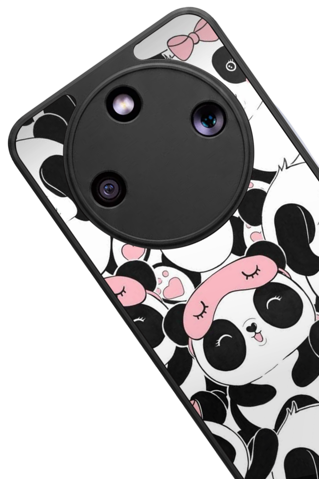 Honor Magic 8 Lite Uyumlu Panda Tasarımlı Glossy Premium Kılıf