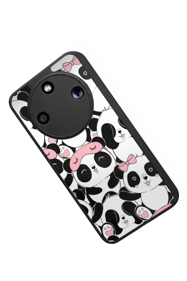 Honor Magic 8 Lite Uyumlu Panda Tasarımlı Glossy Premium Kılıf