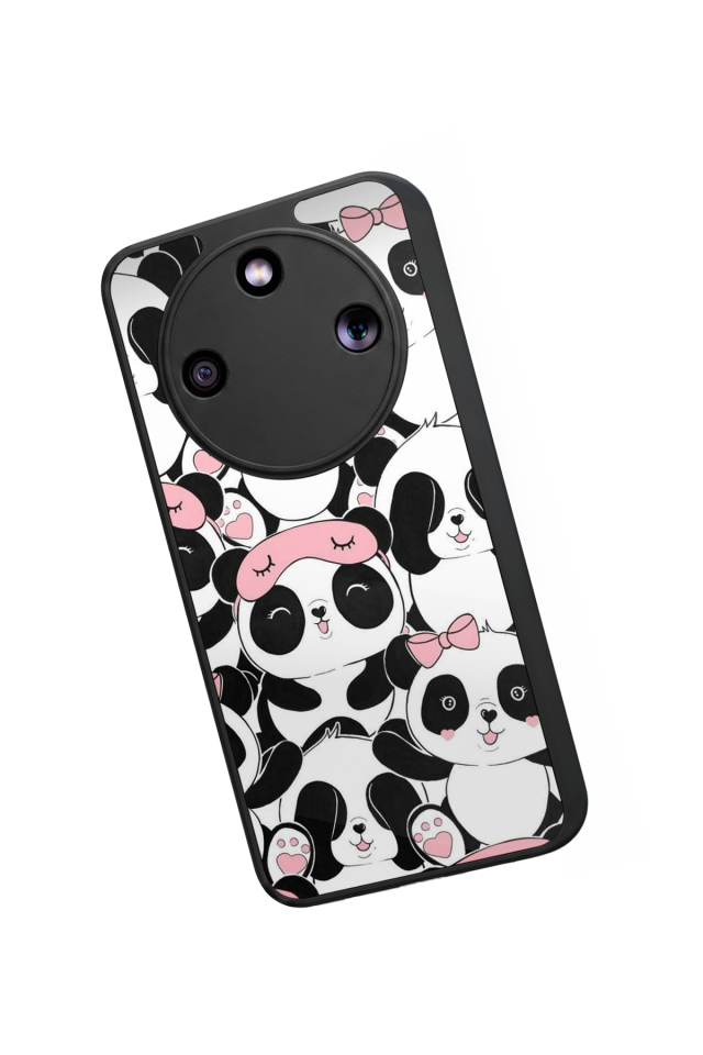 Honor Magic 8 Lite Uyumlu Panda Tasarımlı Glossy Premium Kılıf