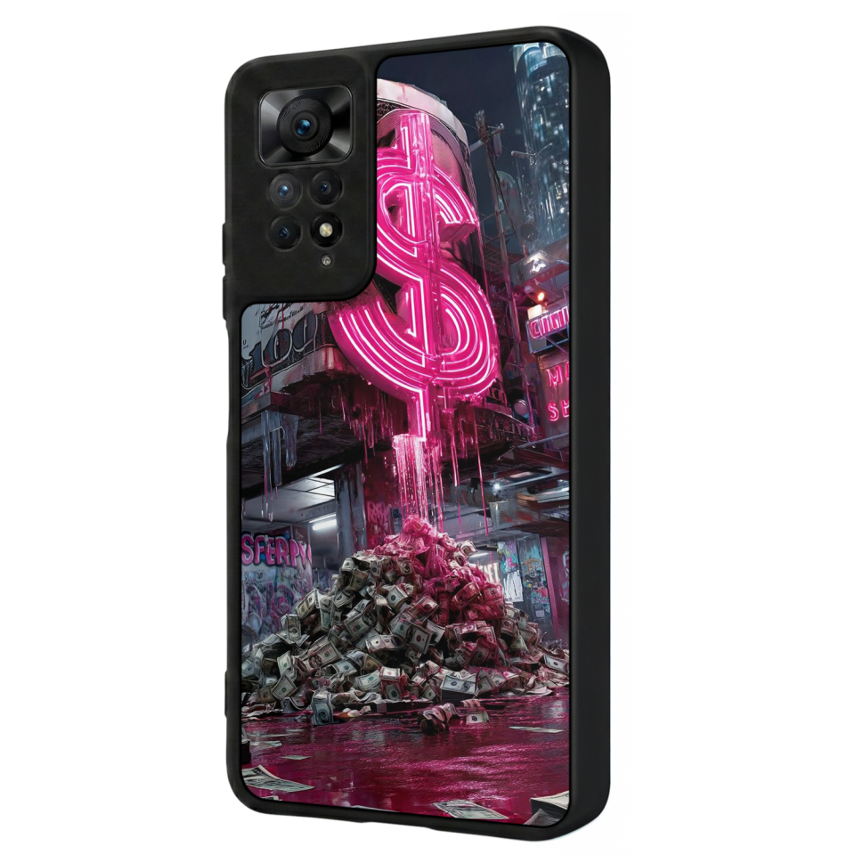 Xiaomi Redmi Note 11 Pro Uyumlu Para Tasarımlı Glossy Premium Kılıf