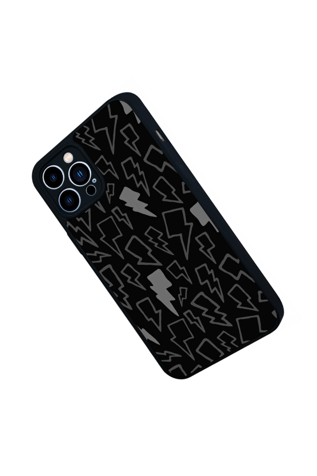 iPhone 12 Pro Max Uyumlu Simsek Tasarımlı Glossy Premium Kılıf