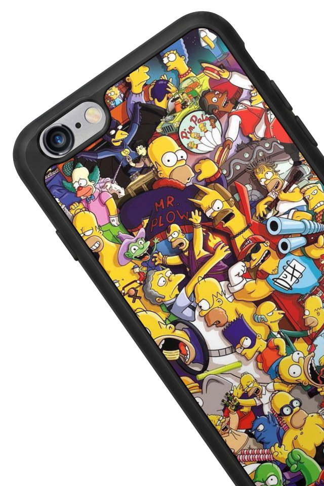 iPhone 6s Plus Uyumlu The Simpsons Tasarımlı Glossy Premium Kılıf
