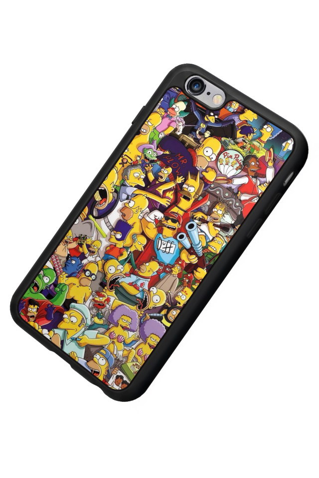 iPhone 6s Plus Uyumlu The Simpsons Tasarımlı Glossy Premium Kılıf