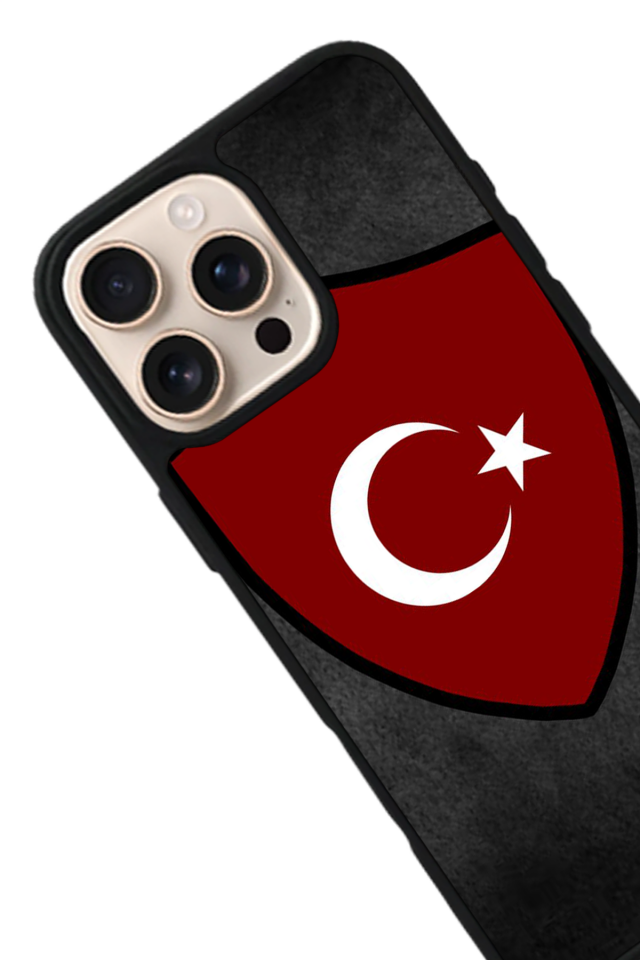 iPhone 16 Pro Max Uyumlu TürkBayragi Tasarımlı Glossy Premium Kılıf