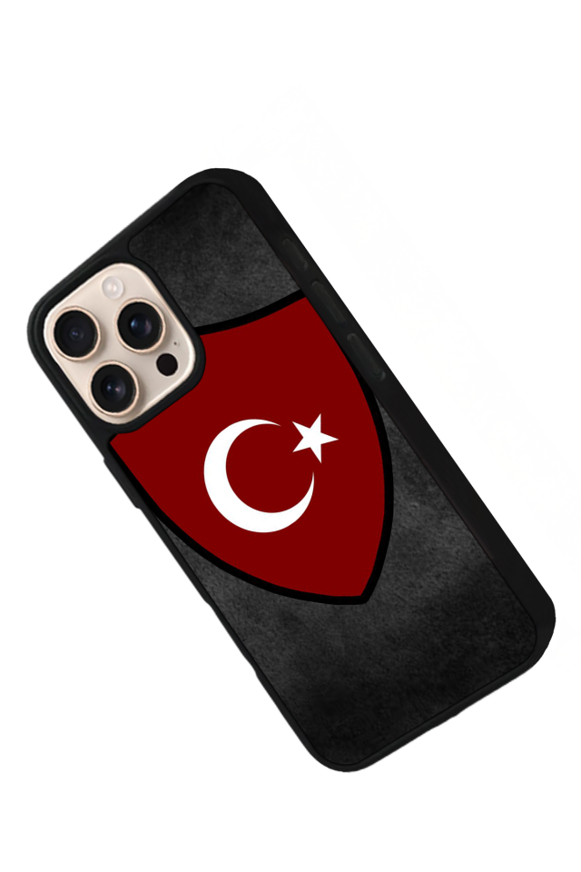 iPhone 16 Pro Max Uyumlu TürkBayragi Tasarımlı Glossy Premium Kılıf