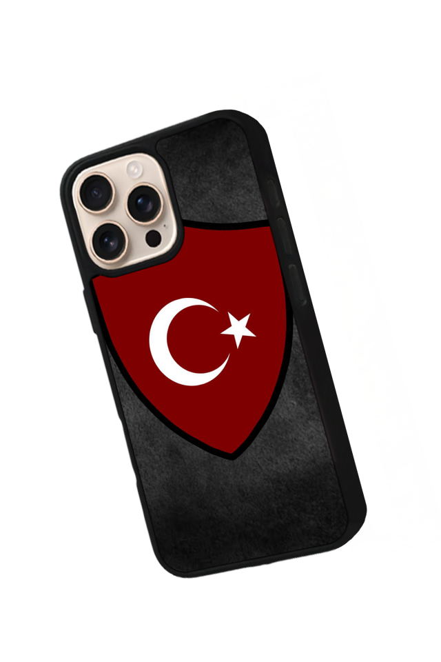 iPhone 16 Pro Max Uyumlu TürkBayragi Tasarımlı Glossy Premium Kılıf
