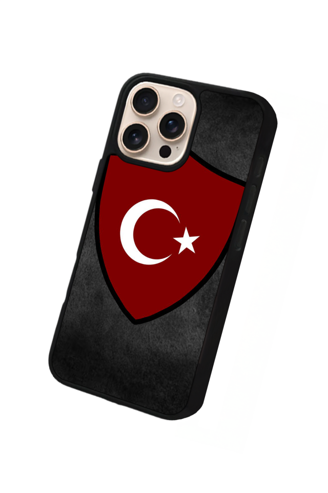iPhone 16 Pro Max Uyumlu TürkBayragi Tasarımlı Glossy Premium Kılıf