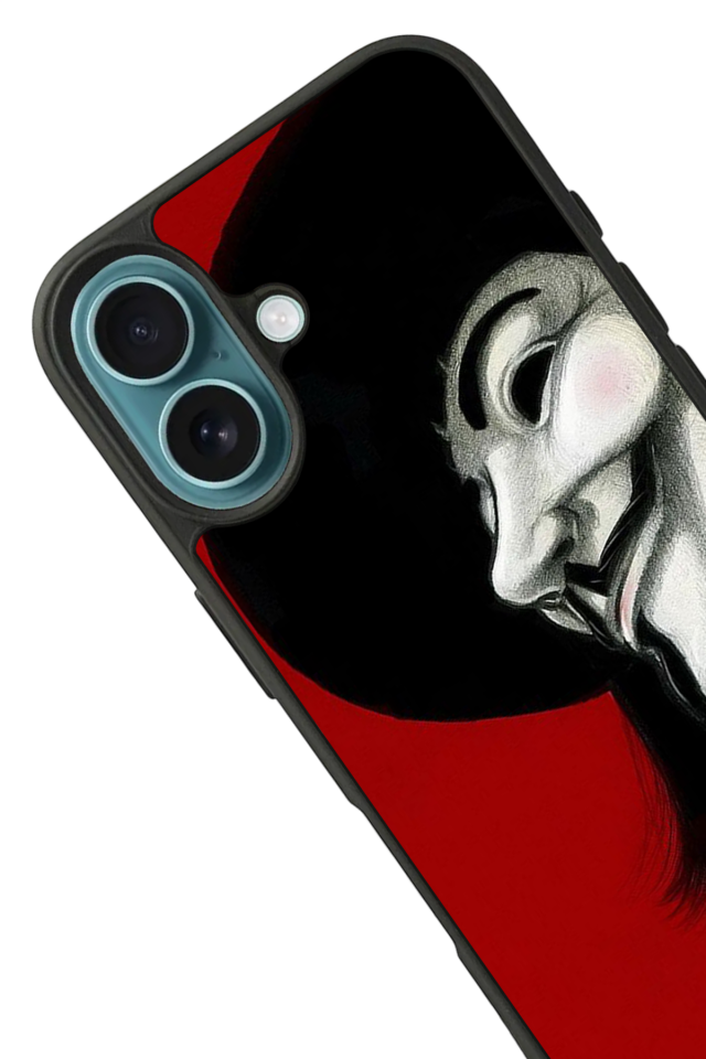 iPhone 16 Plus Uyumlu Vendetta Tasarımlı Glossy Premium Kılıf