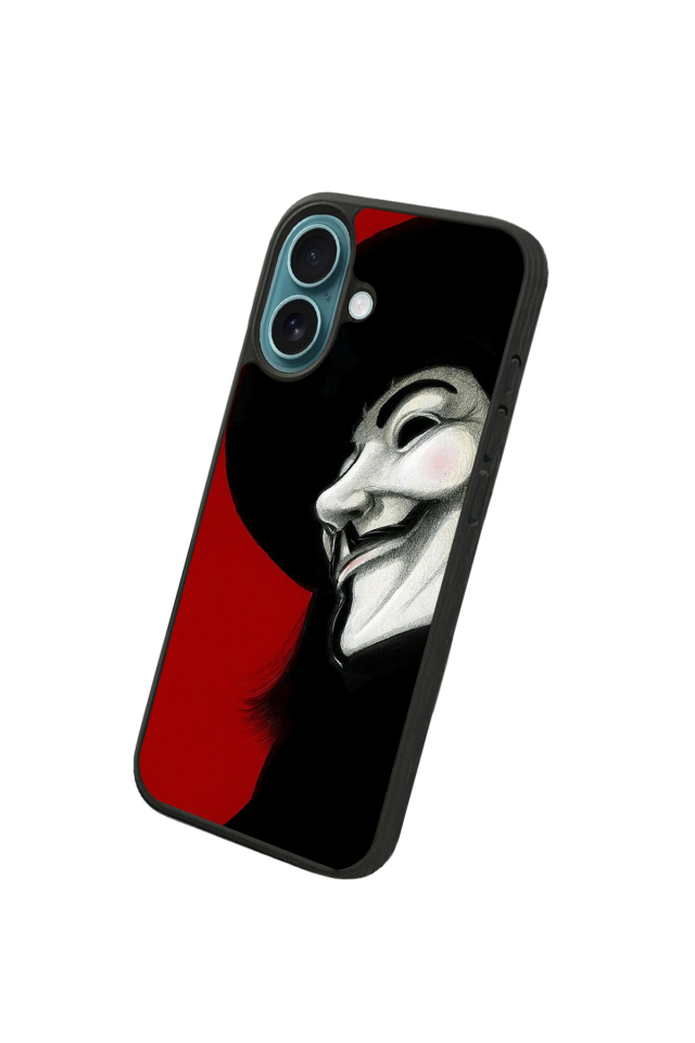 iPhone 16 Plus Uyumlu Vendetta Tasarımlı Glossy Premium Kılıf