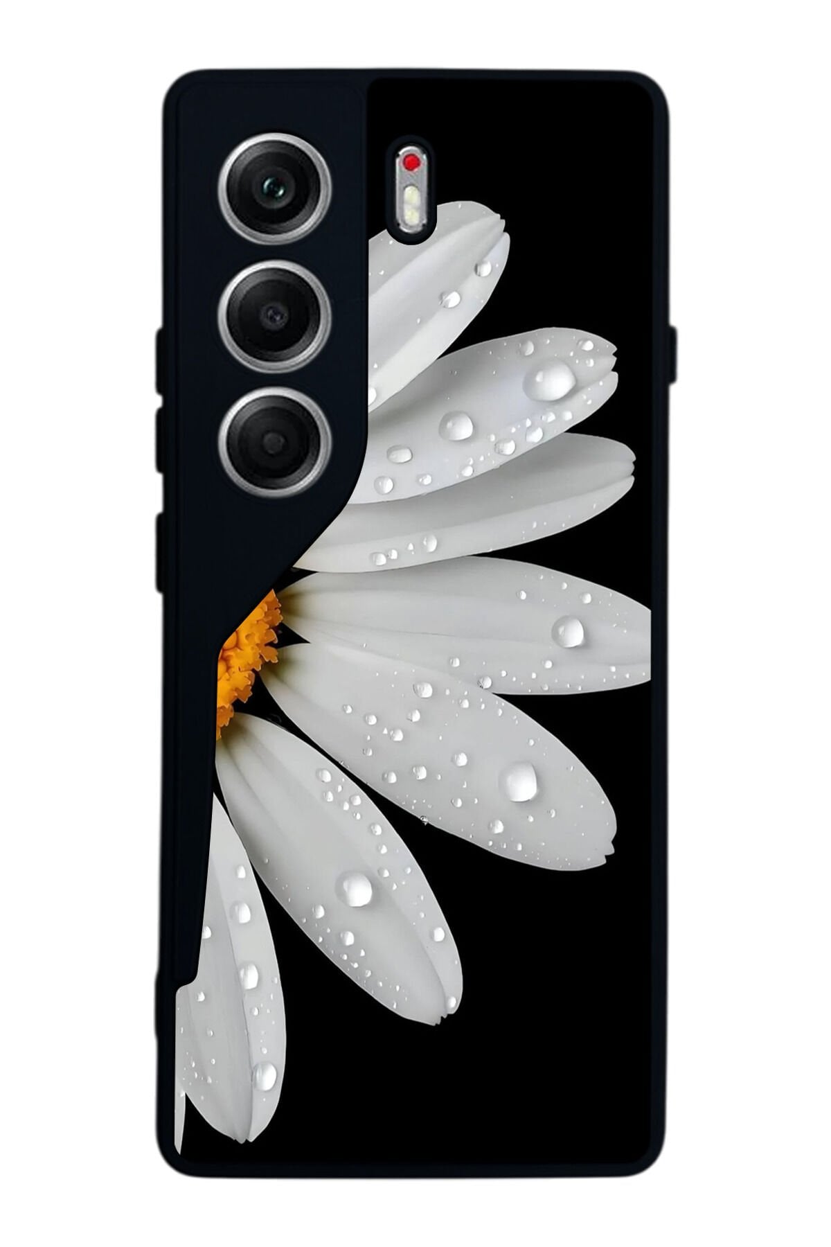 Tecno Camon 40 Uyumlu Papatya Tasarımlı Glossy Premium Kılıf