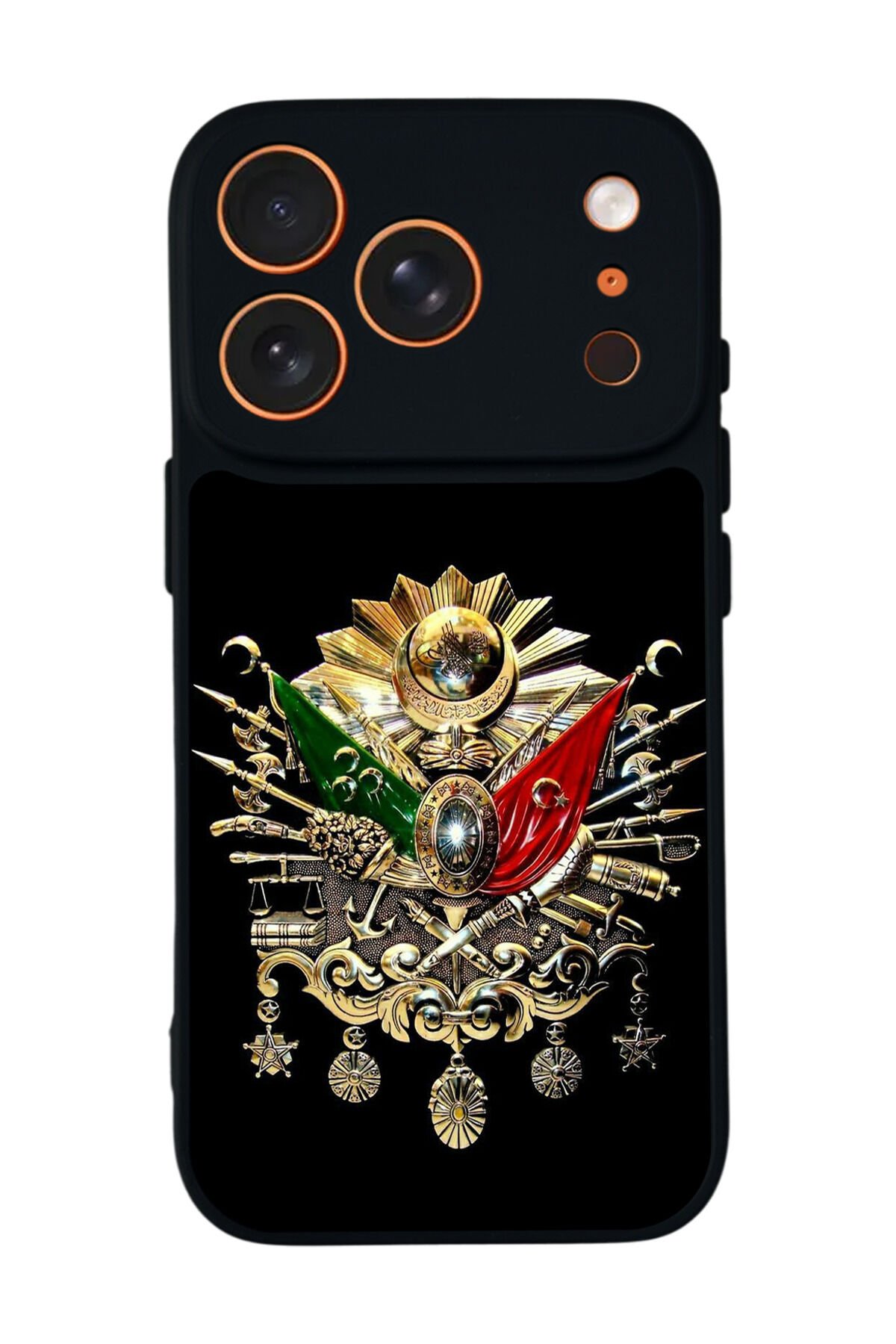 iPhone 17 Pro Max Uyumlu Osmanli Tugrasi Tasarımlı Glossy Premium Kılıf