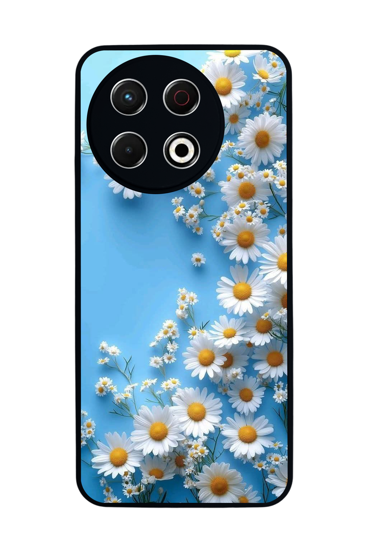 Tecno Spark 30 Pro Uyumlu Cicek Tasarımlı Glossy Premium Kılıf