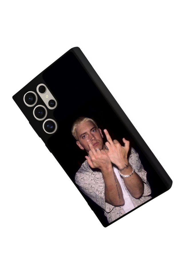 Samsung Galaxy S24 Ultra Uyumlu Eminem Tasarımlı Glossy Premium Kılıf