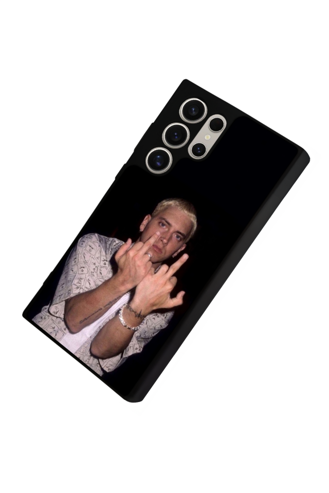 Samsung Galaxy S24 Ultra Uyumlu Eminem Tasarımlı Glossy Premium Kılıf
