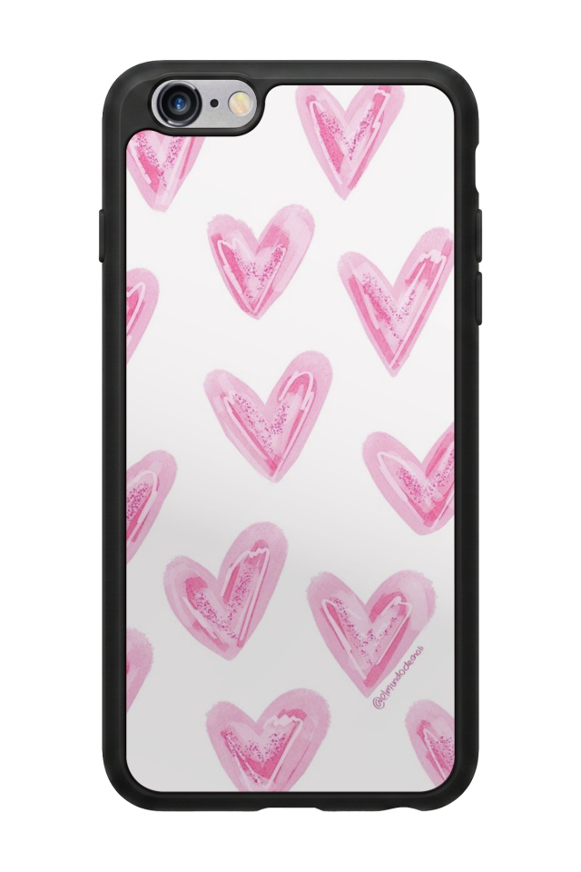 iPhone 6 Plus Uyumlu Kalp Love Tasarımlı Glossy Premium Kılıf