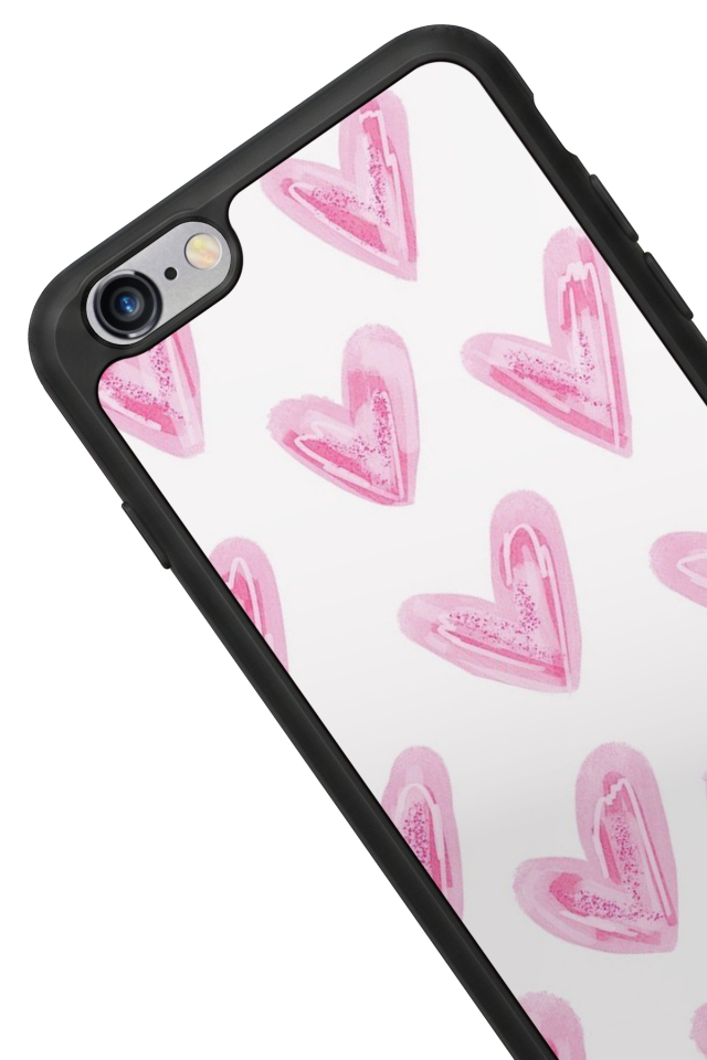 iPhone 6 Plus Uyumlu Kalp Love Tasarımlı Glossy Premium Kılıf
