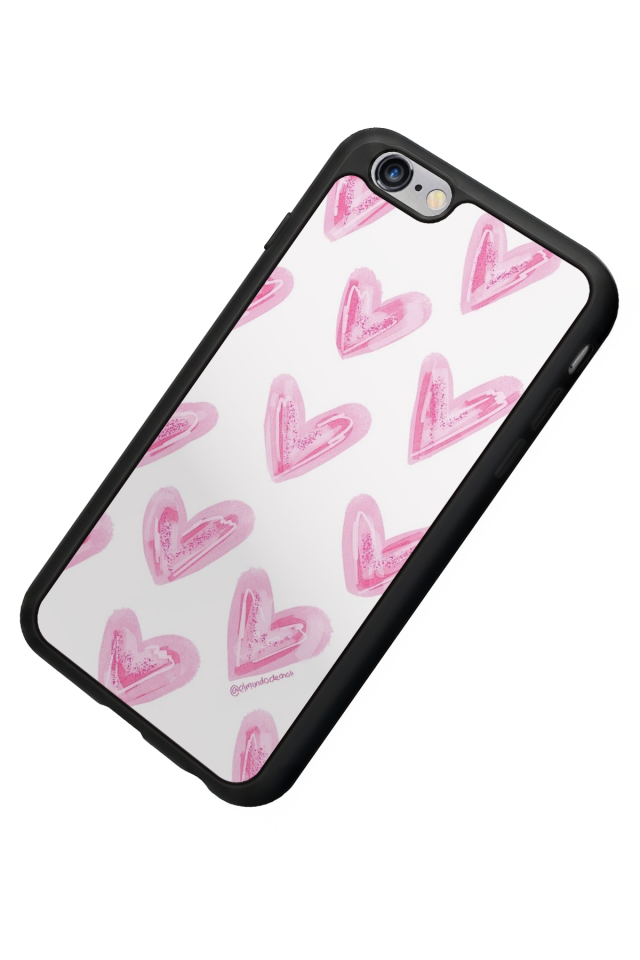 iPhone 6 Plus Uyumlu Kalp Love Tasarımlı Glossy Premium Kılıf