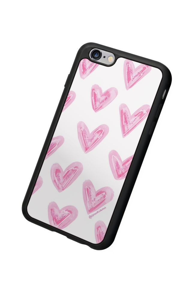 iPhone 6 Plus Uyumlu Kalp Love Tasarımlı Glossy Premium Kılıf