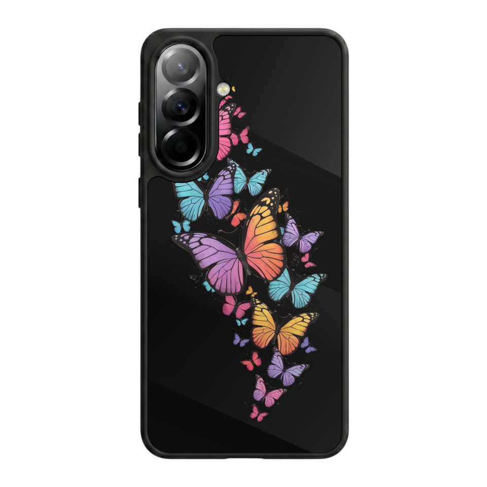 Samsung Galaxy A37 Uyumlu Kelebek Tasarımlı Glossy Premium Kılıf
