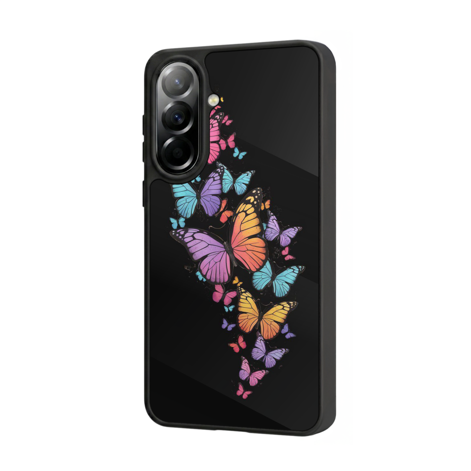 Samsung Galaxy A37 Uyumlu Kelebek Tasarımlı Glossy Premium Kılıf