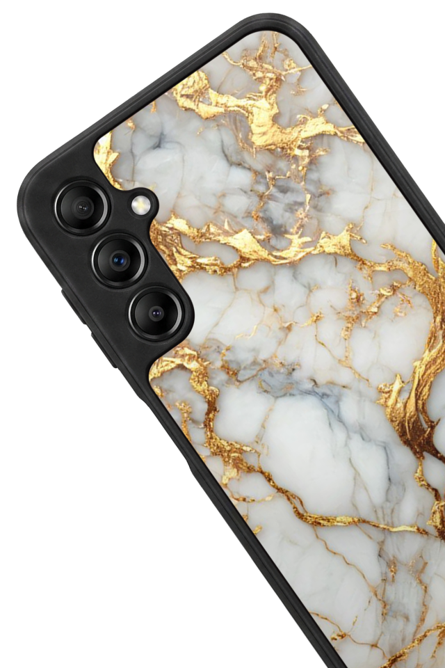 Samsung Galaxy A14 Uyumlu Mermer Marble Tasarımlı Glossy Premium Kılıf