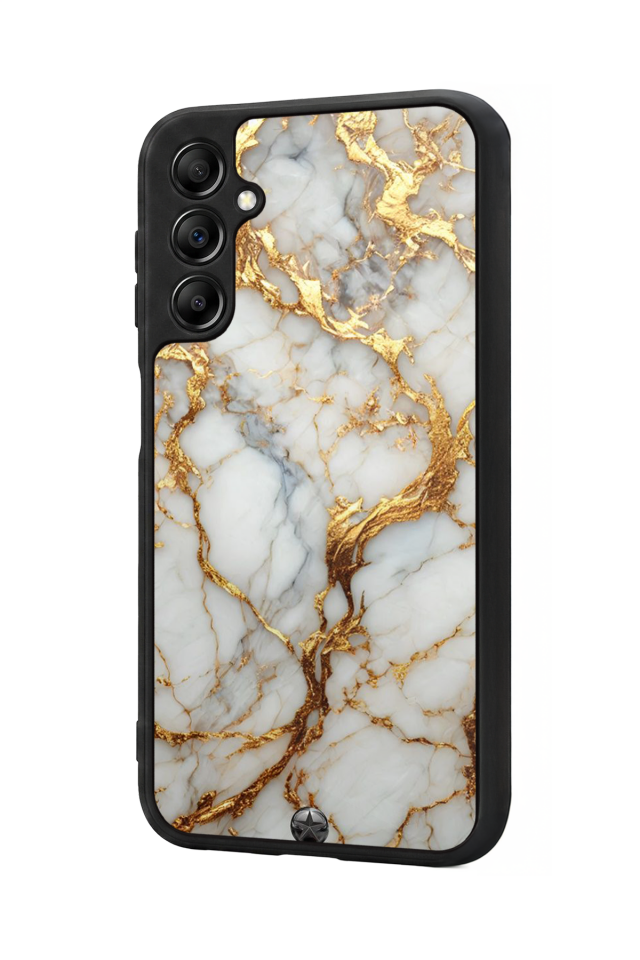 Samsung Galaxy A14 Uyumlu Mermer Marble Tasarımlı Glossy Premium Kılıf