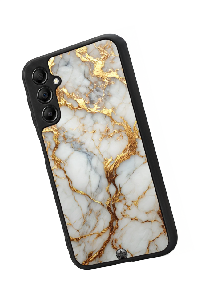 Samsung Galaxy A14 Uyumlu Mermer Marble Tasarımlı Glossy Premium Kılıf