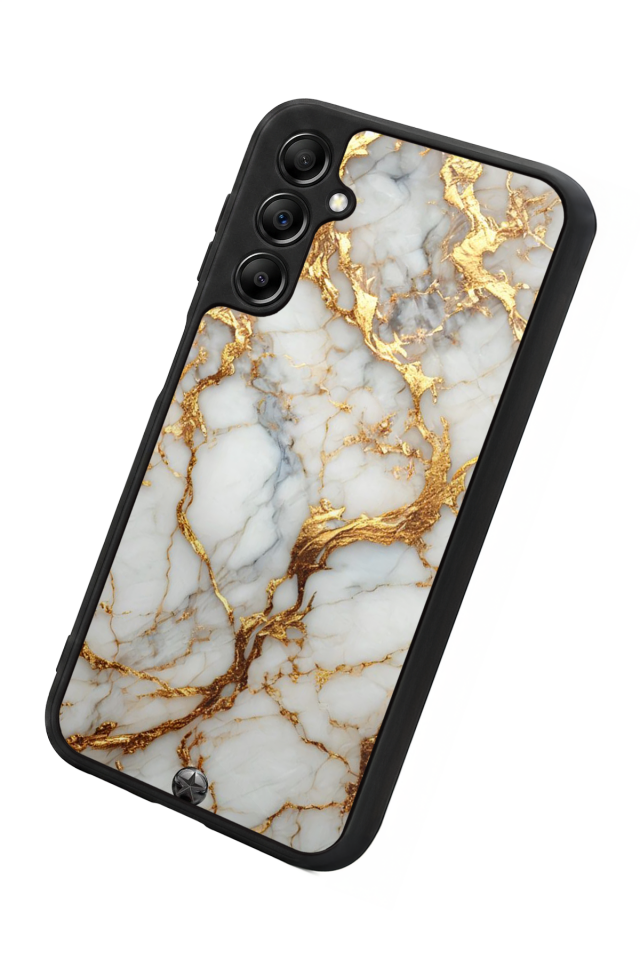 Samsung Galaxy A14 Uyumlu Mermer Marble Tasarımlı Glossy Premium Kılıf