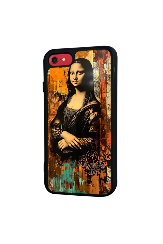 iPhone 8 Uyumlu Monalisa Tasarımlı Glossy Premium Kılıf