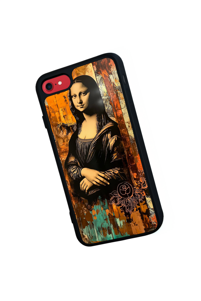 iPhone 8 Uyumlu Monalisa Tasarımlı Glossy Premium Kılıf