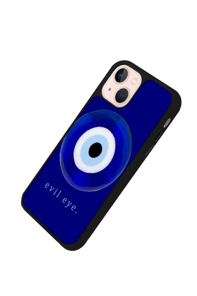 iPhone 14 Plus Uyumlu Nazar Tasarımlı Glossy Premium Kılıf