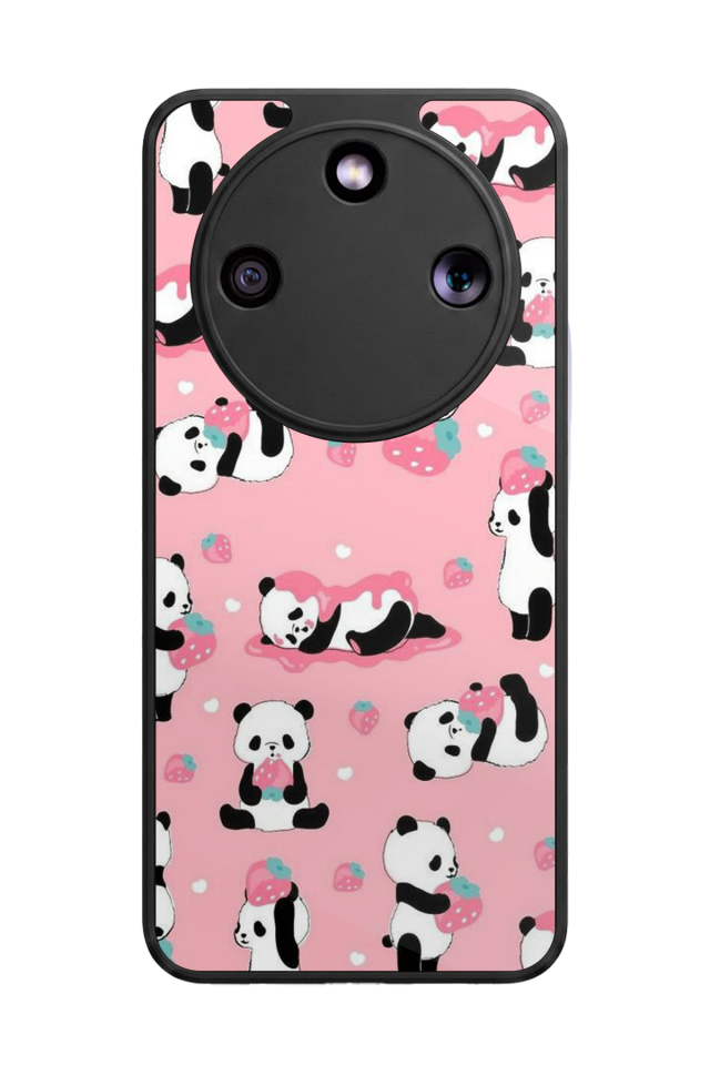 Honor Magic 8 Lite Uyumlu Panda Tasarımlı Glossy Premium Kılıf